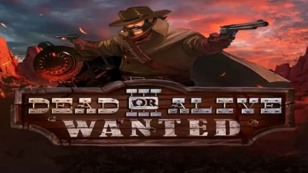 Tampilan antarmuka mobile slot Dead or Alive 3 Wanted dengan tema Wild West
