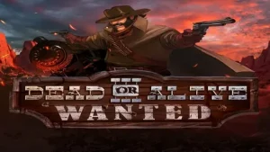Tampilan antarmuka mobile slot Dead or Alive 3 Wanted dengan tema Wild West